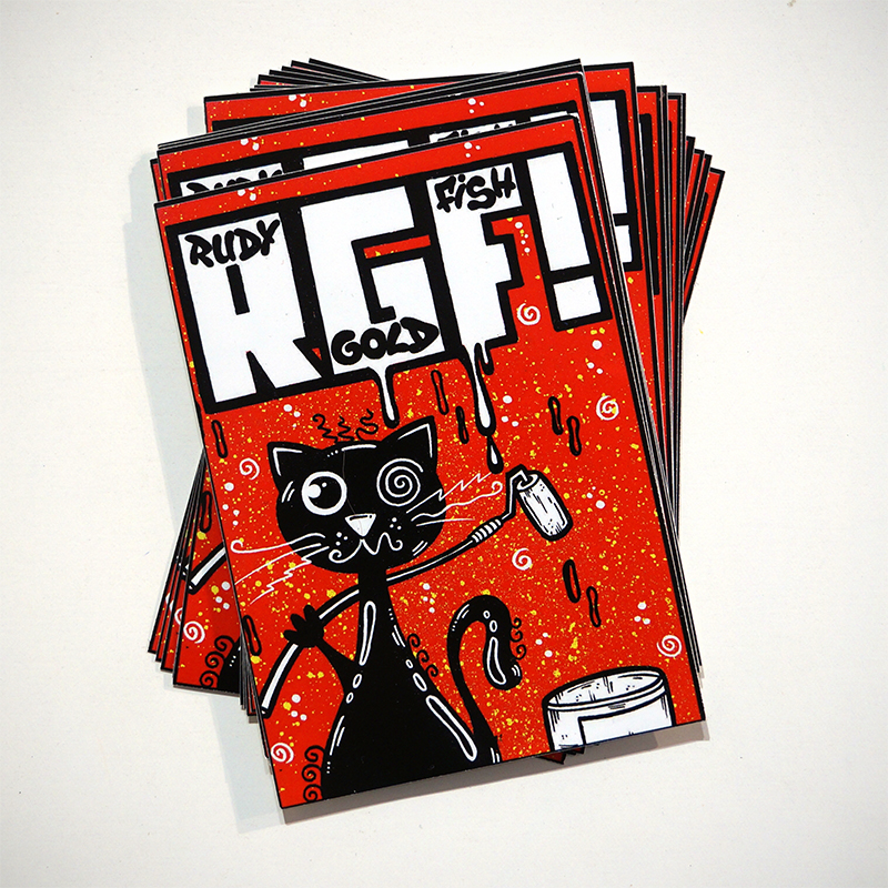 Rudy Goldfish: "RGF Cat" - Stickerstapel