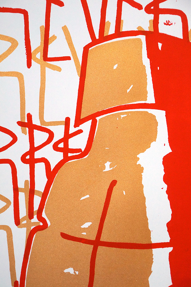 SP 38: "Irreversible - Bronze"  - 2 Colour Screen Print on Paper