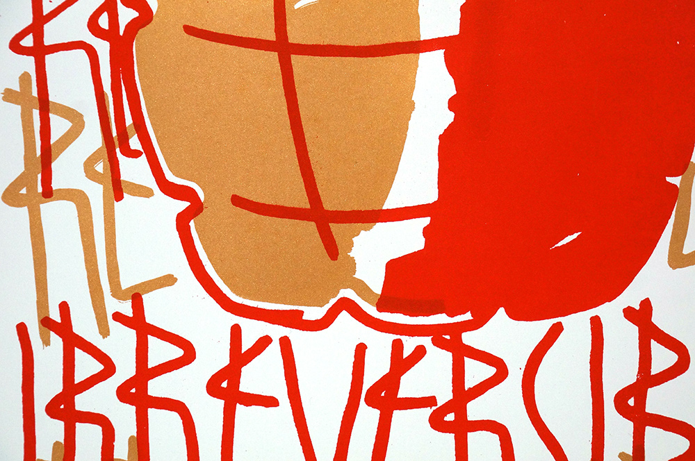 SP 38: "Irreversible - Bronze"  - 2 Colour Screen Print on Paper at SALZIG Berlin