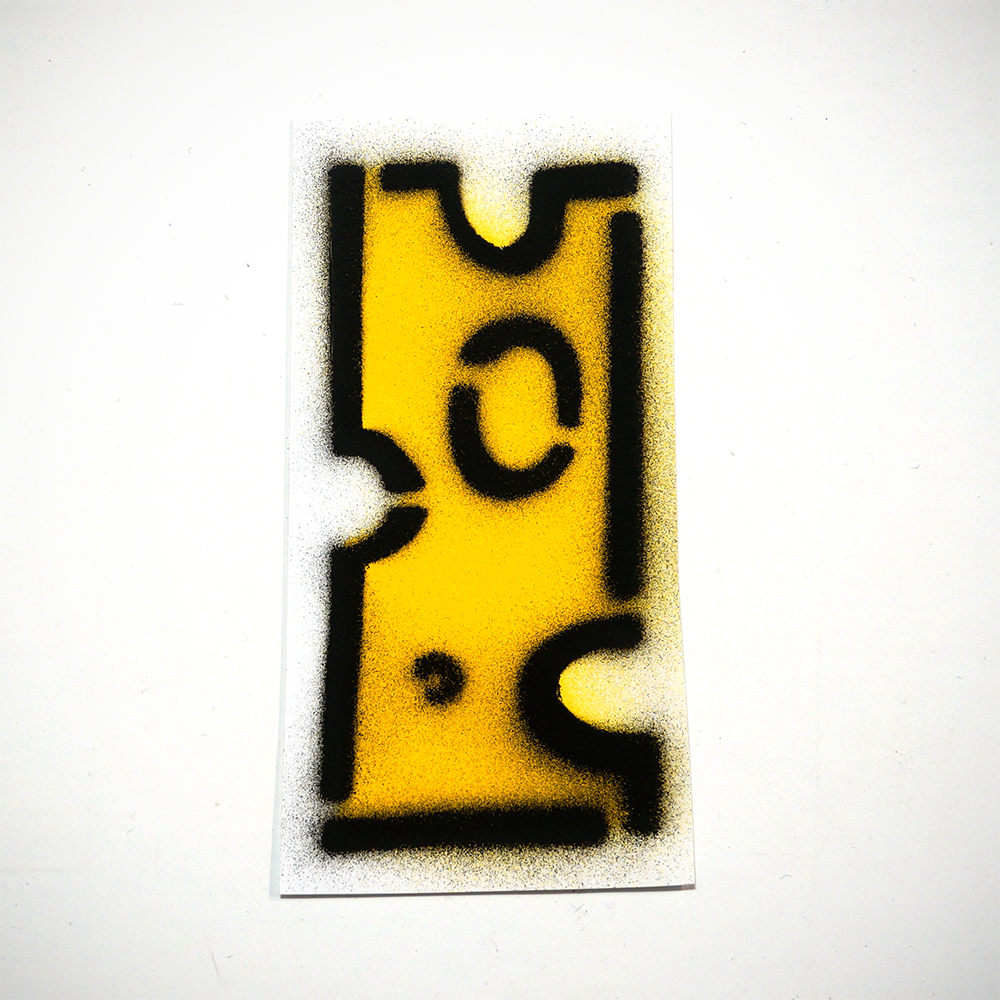 Cheez high - Stencil - Sticker - available at salzig.berlin