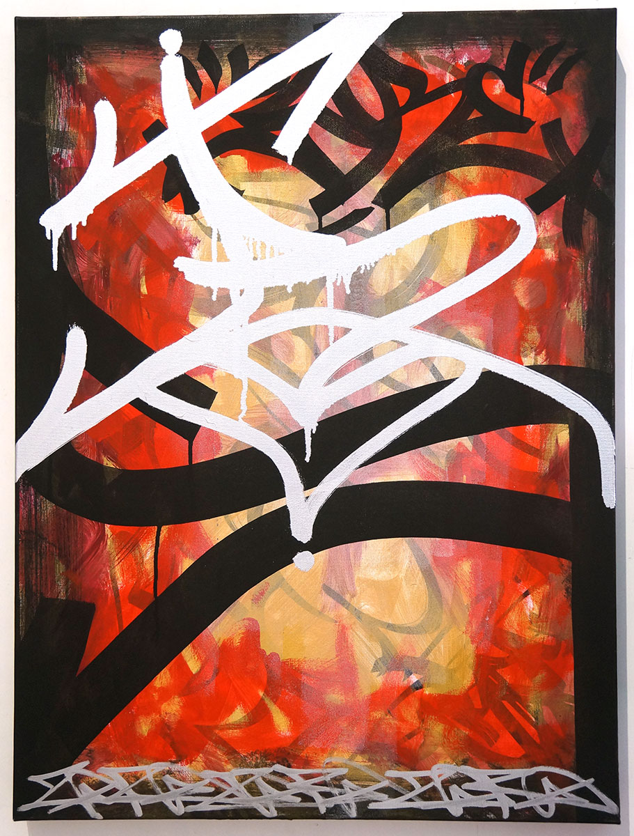 Zore64: "S - Red"  - Original on Canvas - SALZIGBerlin ART