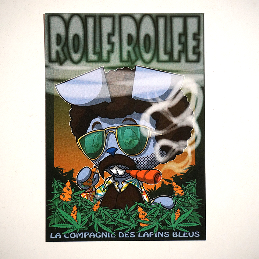 ROLF LE ROLFE: "La Compagnie Des Lapins Bleu" - Sticker