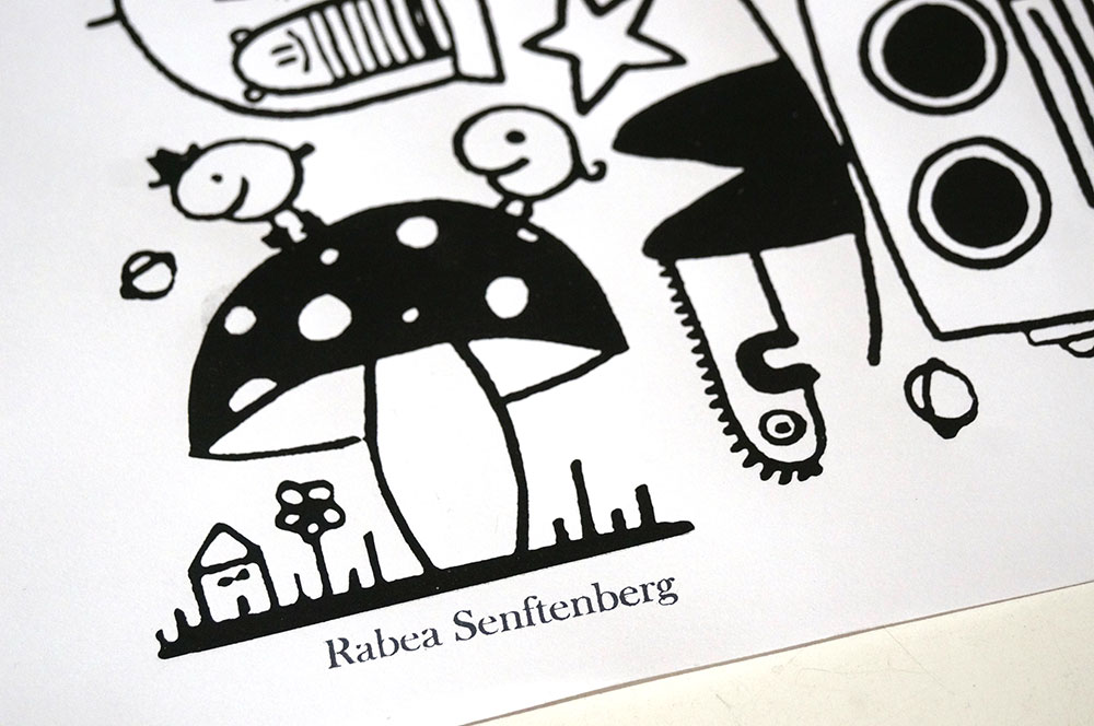 Rabea Senftenberg: "Wonderful World" - SALZIG Berlin - Streetart Galerie Siebdruck