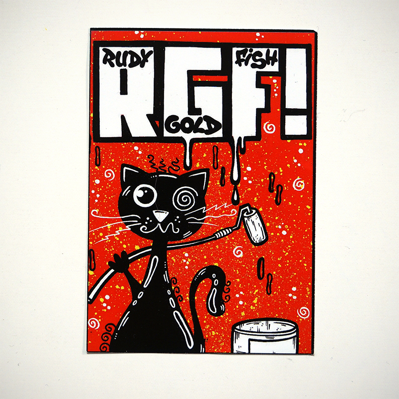 Rudy Goldfish: "RGF Cat" - Sticker