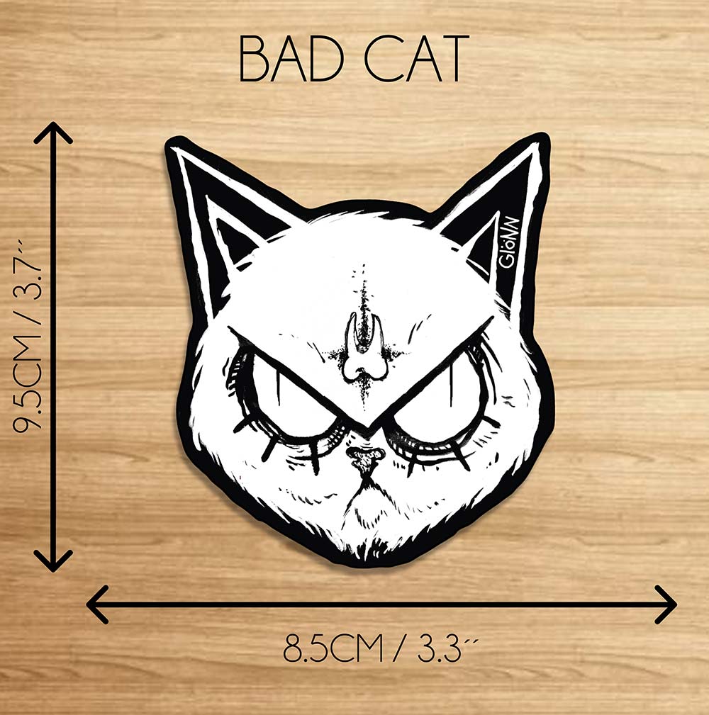 Glönn: "Bad Cat"  - Sticker / Aufkleber