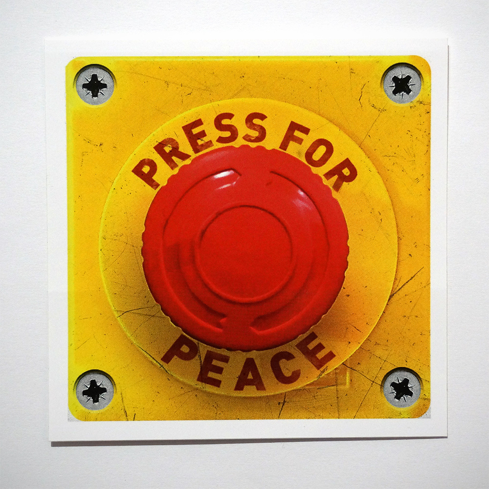 Chuk: "Press For Peace" - Sticker