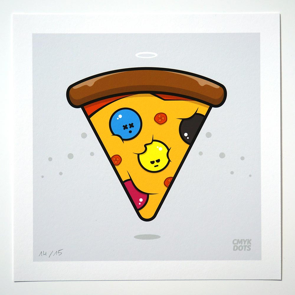 CMYK Dots: Holy Pizza (limitierte Edition) - Streetart at SALZIG 