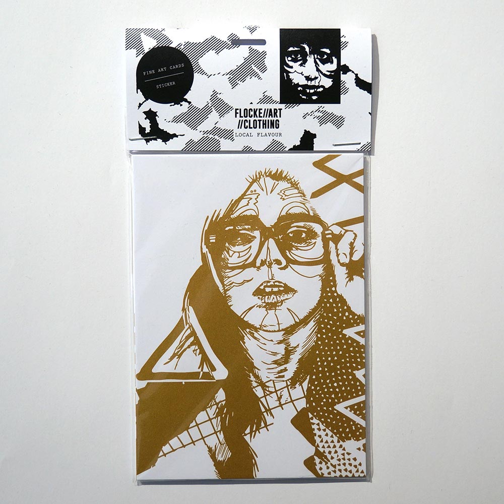 Flocke: Fine Art Postcard and Sticker Set 1 - A6