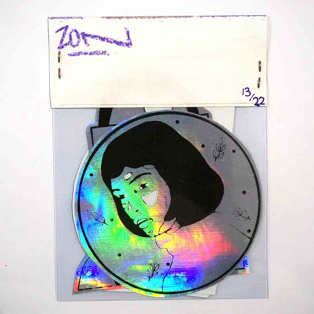 Zon: "Holographic" - Stickerpack-  5 handcut vinyl stickers
