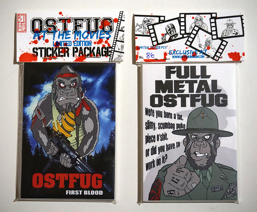 Ostfug - "At The Movies" - Front/Back - 25 Stickers