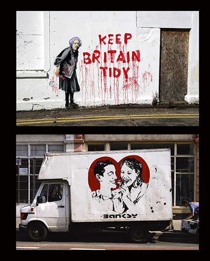 Banksy: You Are An Acceptable Level Of Threat - tidy