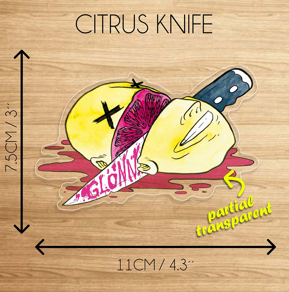 Glönn: Citrus Knife - Sticker