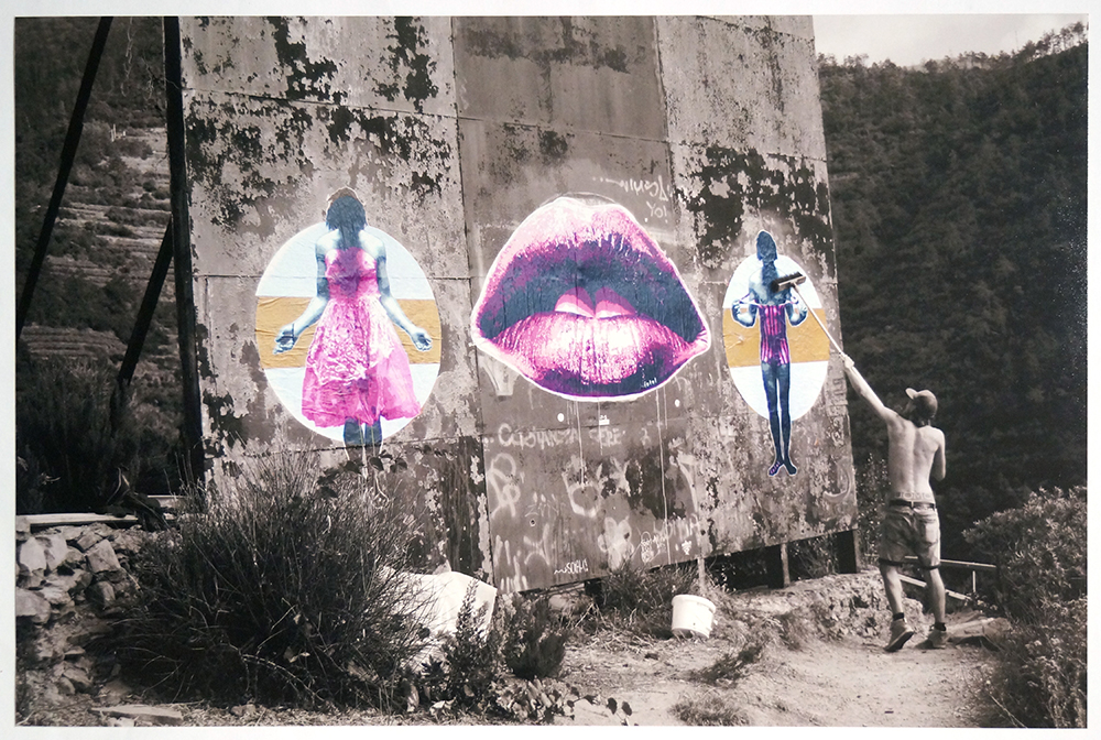 Fatal: "Lips in Italien"  - glossy photo paper - Dimensions: 20,1cm x 30,4cm