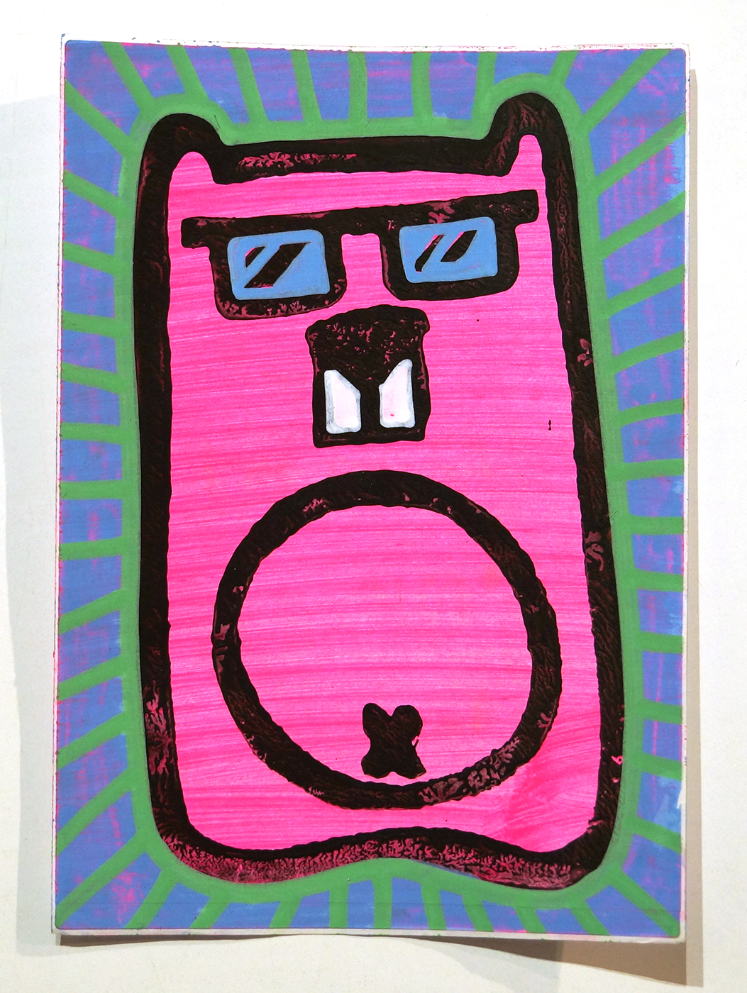 Angry Koala: "Pink Koala" - Handmade Sticker