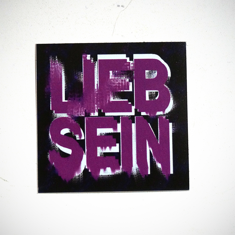 LIEB SEIN: "Violett Sticker"