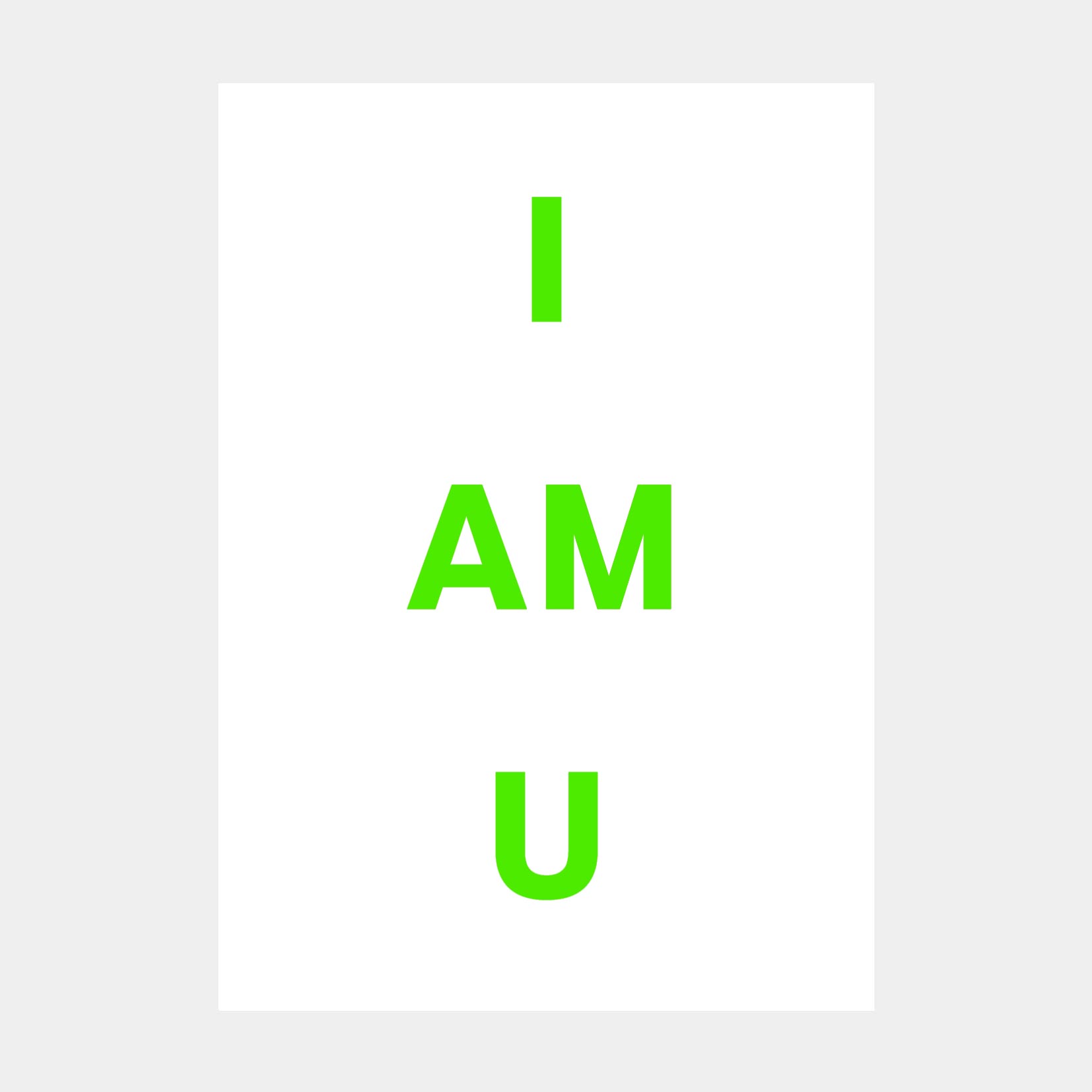 Oliver O. Rednitz: "I am U"
