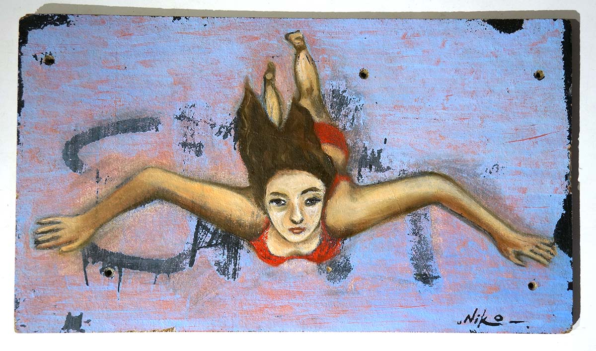 Niko Streetart: "Swimming / Flying" - salzigberlin galerie