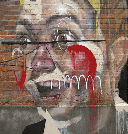 UNTITLED - streetart - mural - clown