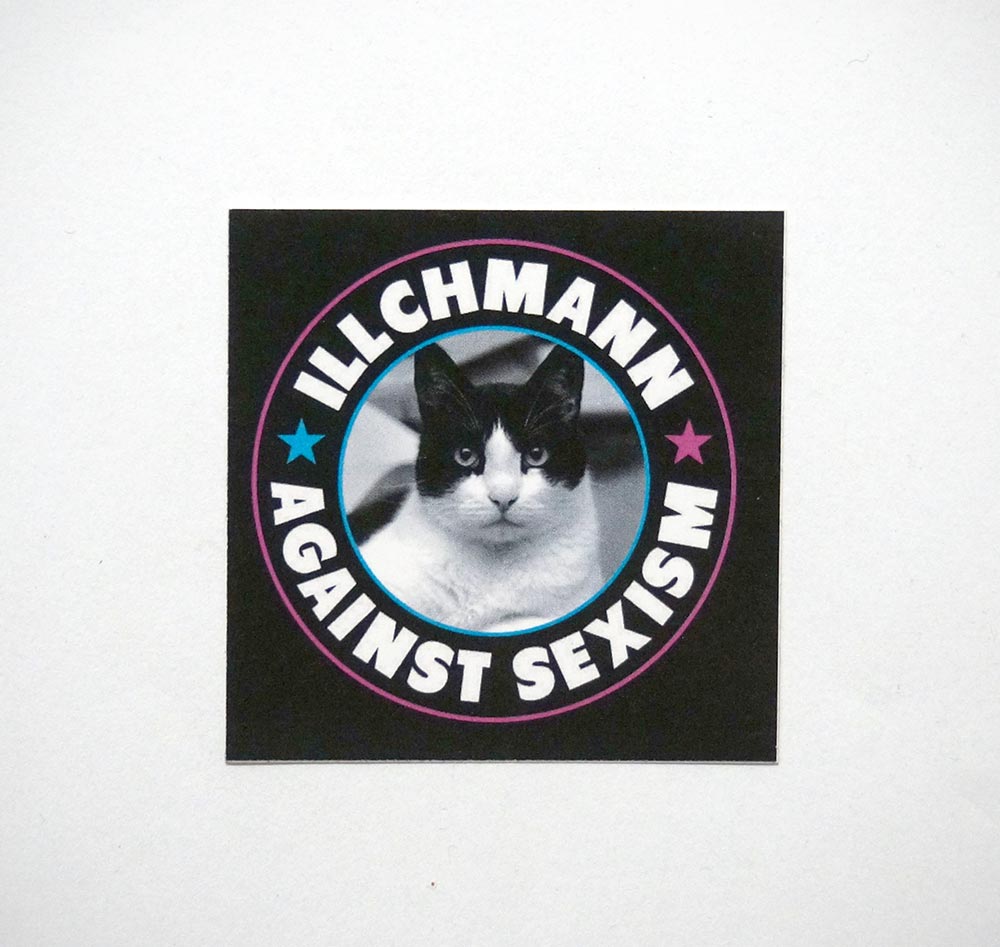 Illchmann Sticker: Against Sexism - Aufkleber aus Berlin - Streetart Galerie SALZIG