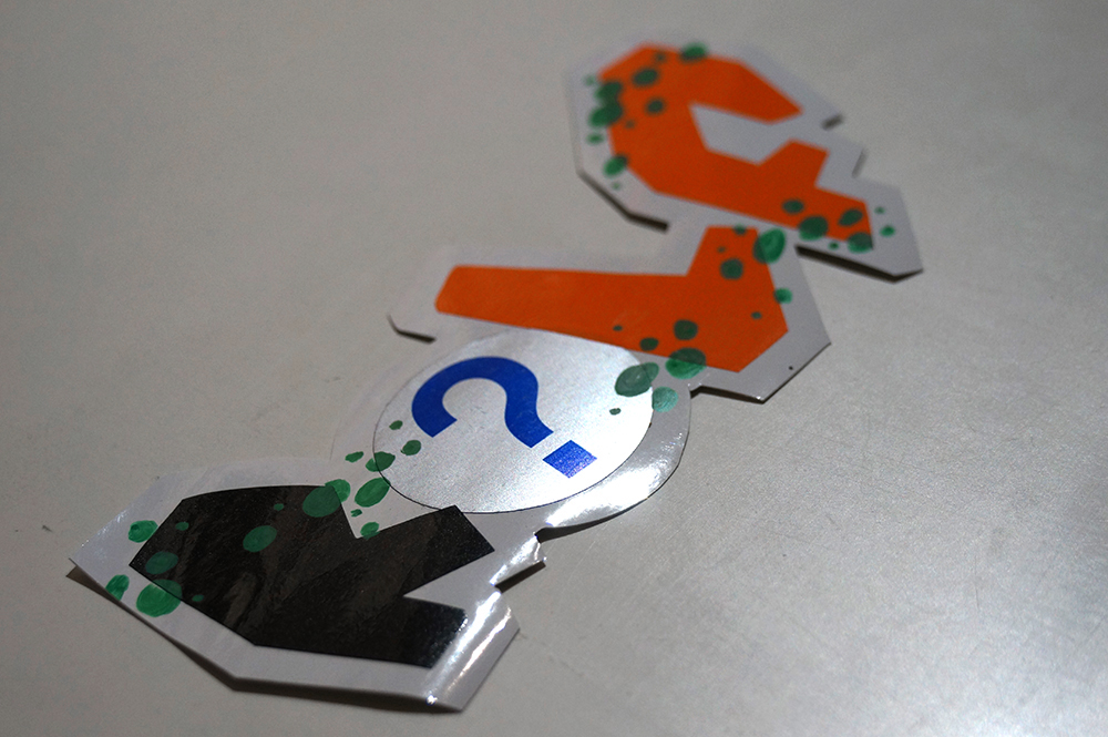 ROLF LE ROLFE: "Orange" - Handcut Sticker - Detail