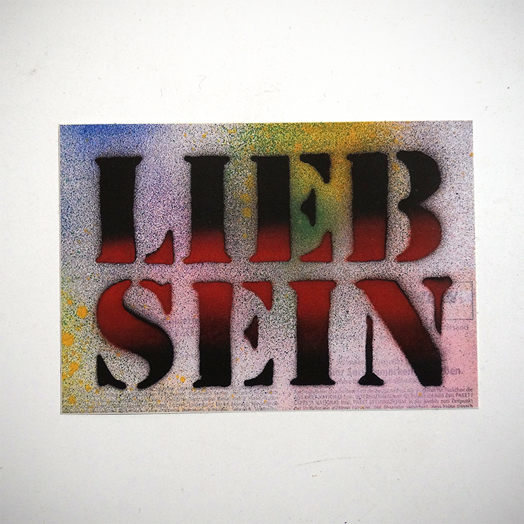 LIEB SEIN: "Stencilstyle Sticker"