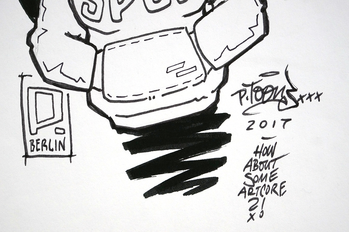 p-toons: "Spuk" - Subway Sketches - 2017