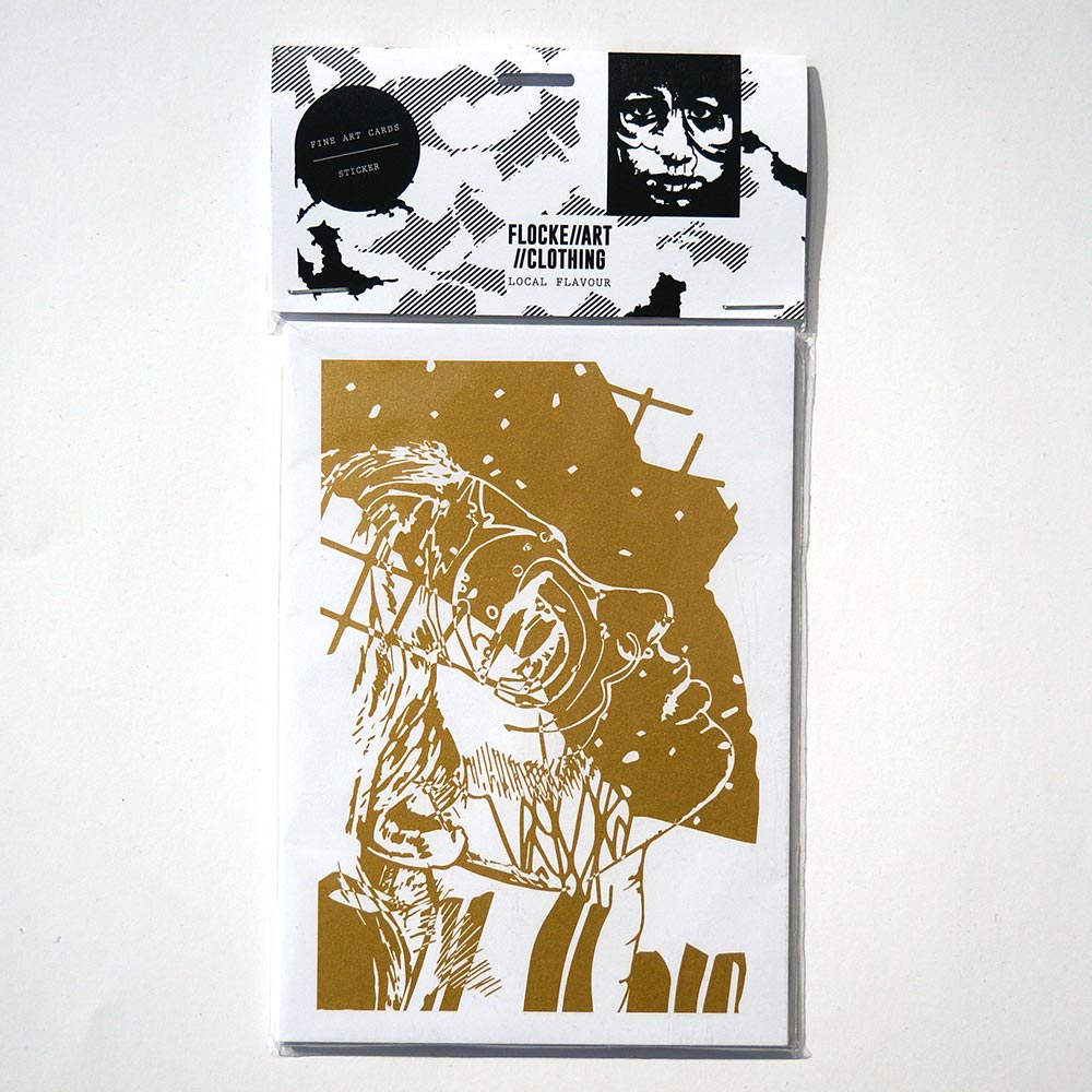 Flocke: Fine Art Postcard and Sticker Set 2 - A6 - salzig berlin