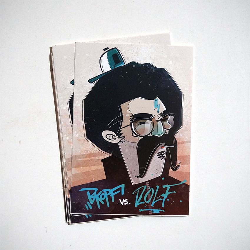 ROLF LE ROLFE: "Bkopf und Rolf" - Collaboration Sticker - !