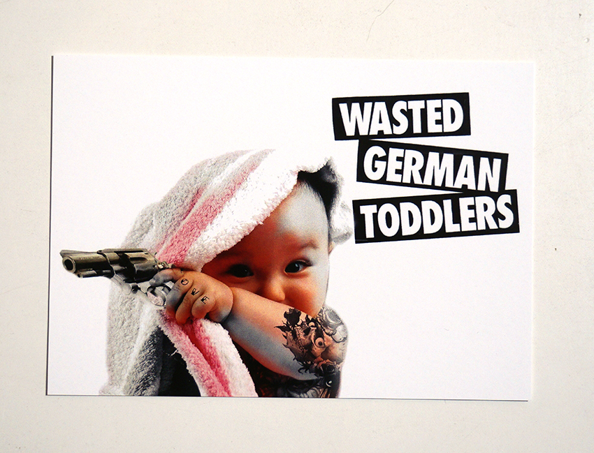 FLOCKE//ART: "Wasted German Toddlers" - Postkarte A6