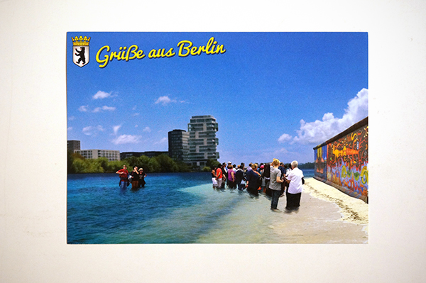 Mein lieber Prost: "Die Mauer " - Postkarte + Sticker A6