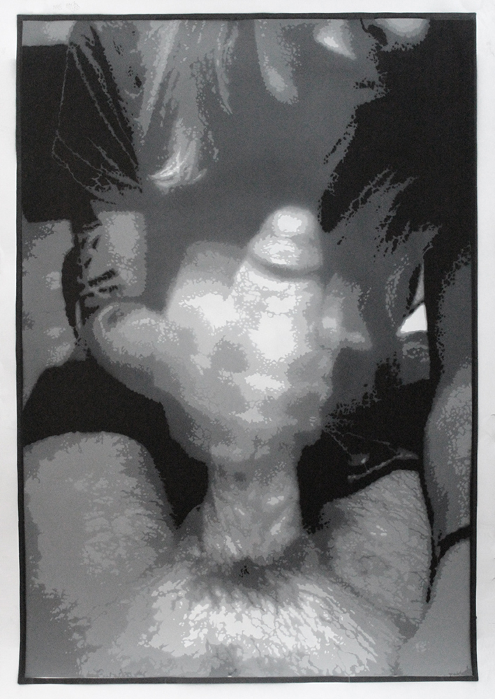 Fatal: "SEX SALES (Blowjob)"  - Stencil, 7 colors - 92 x 128cm - Signed, limited to 10 pieces