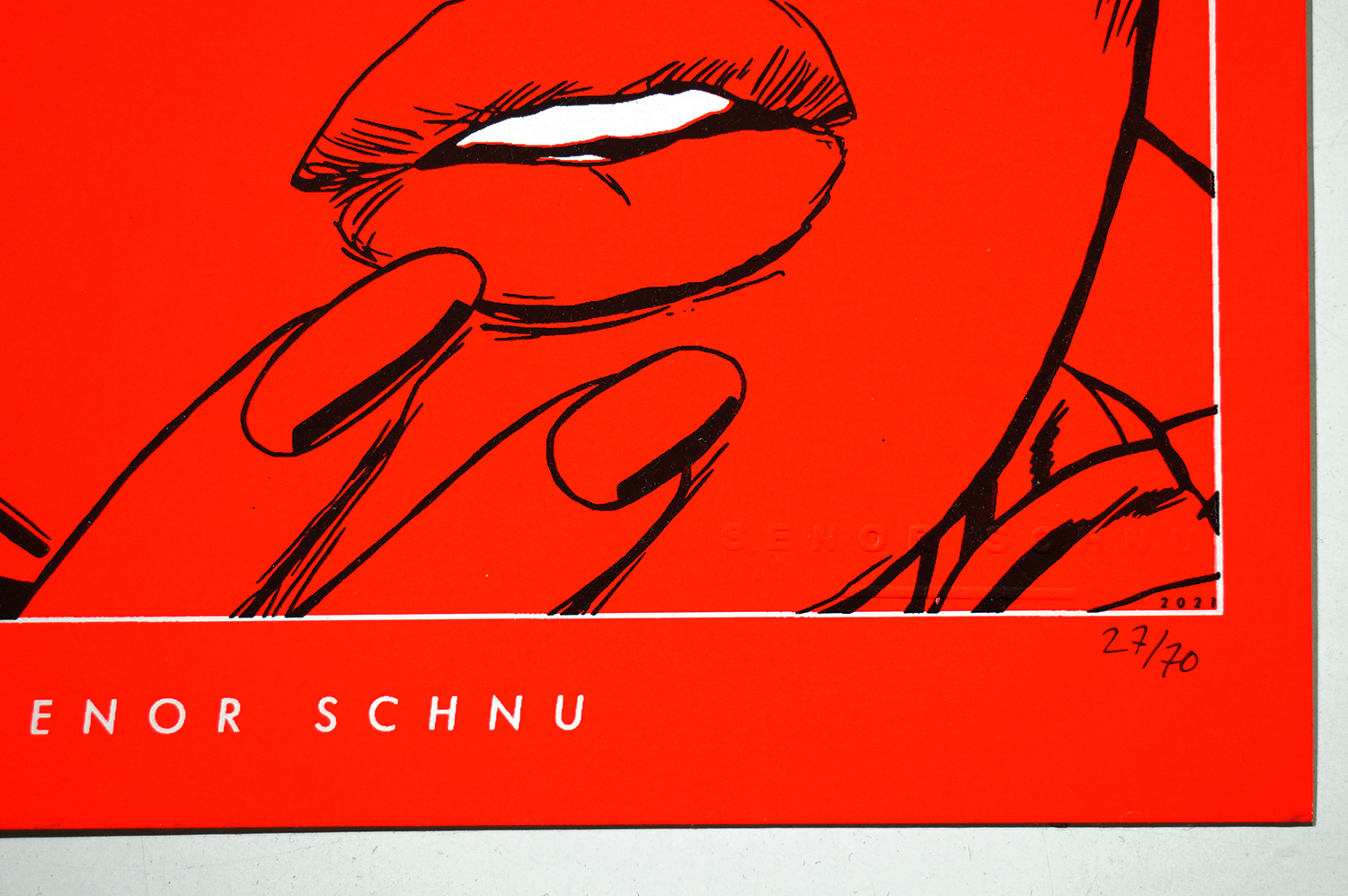 Señor Schnu: Siebdruck Glasses - salzig berlin