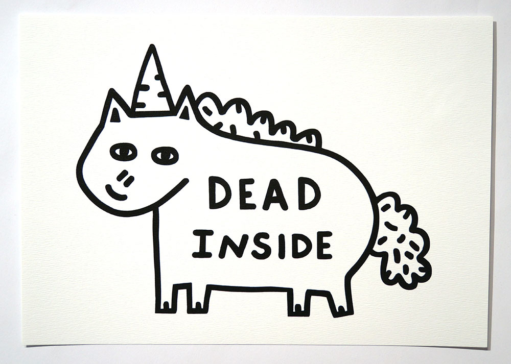 Roydraws: "Dead Inside" - Print - salzigberlin