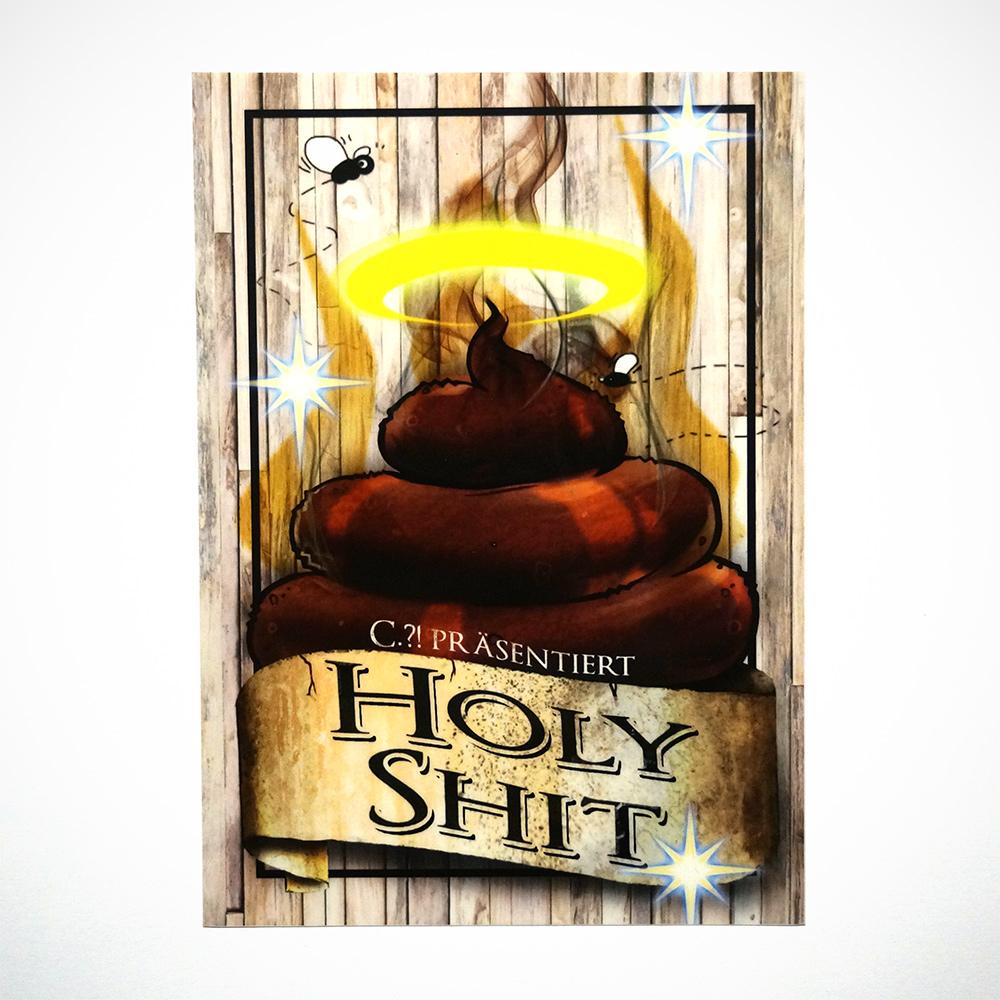Carlo Machete: "Holy Shit" - Sticker