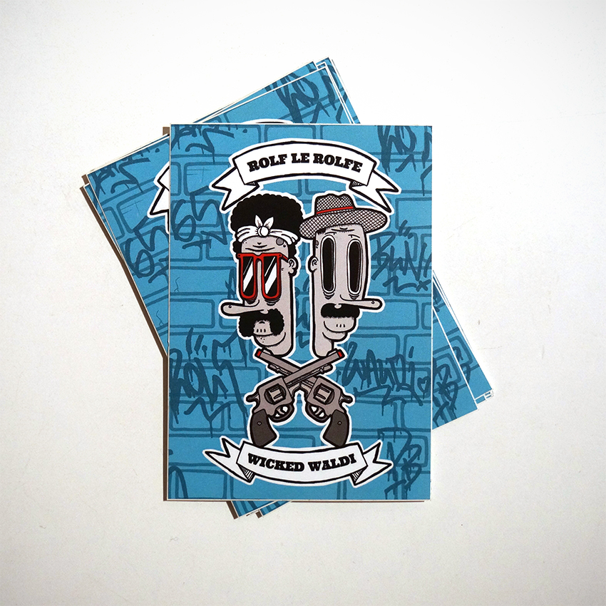 ROLF LE ROLFE: "Wicked Waldi und Rolf" - Collaboration Sticker available at SALZIG.BERLIN