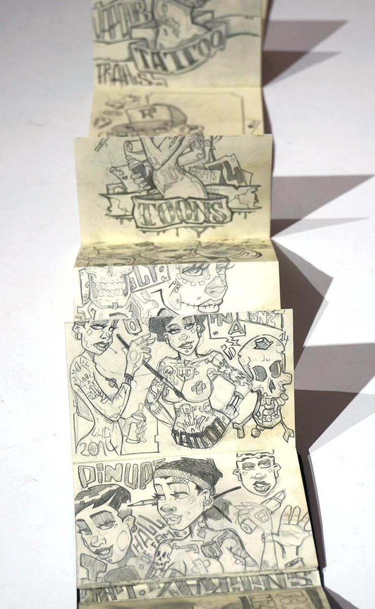 p-toons: "Subway Sketches 4 - Sketchbook"  - characterdesign - salzig berlin