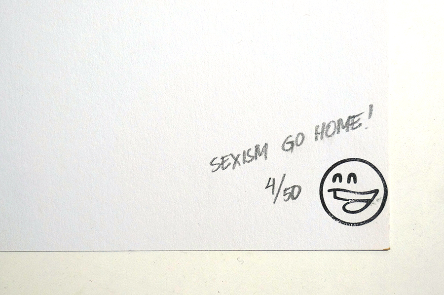 Mein lieber Prost: "Sexism go home" - Detail