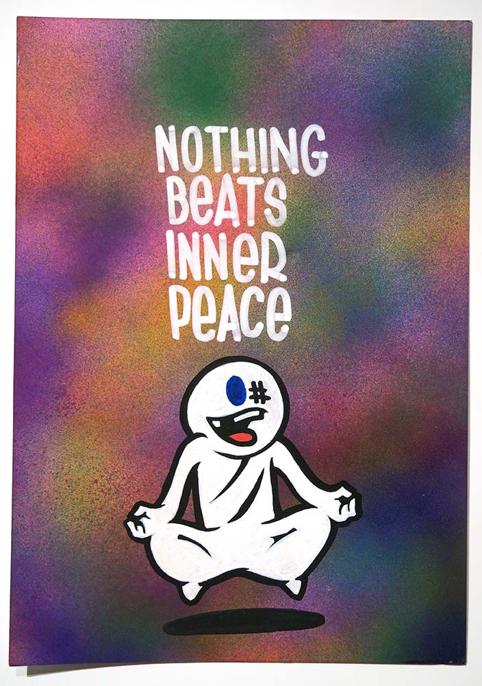 Mein lieber Prost: "Nothing Beats Inner Peace"  - buy at SALZIG Berlin 