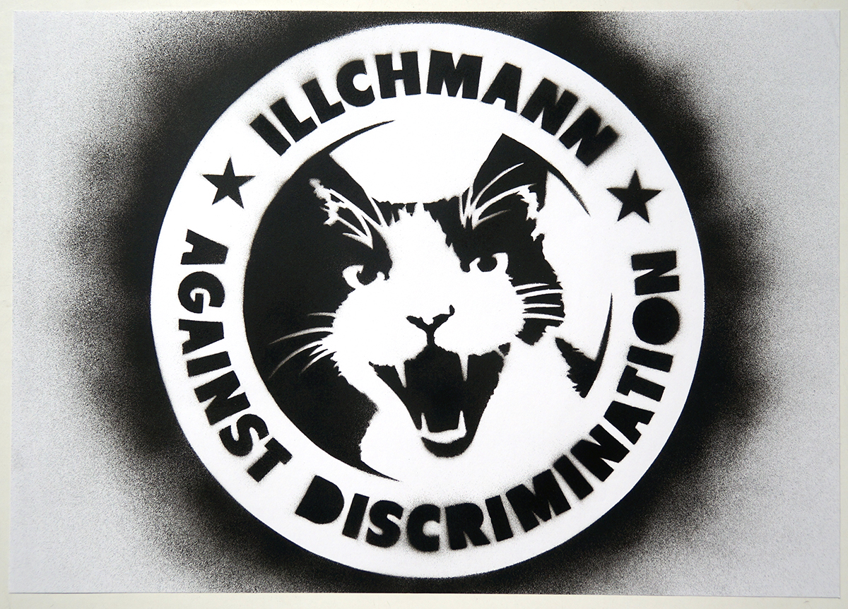 Illchmann: "Against Discrimination"   DINA 3 - erhältlich bei SALZIG Berlin Deiner Streetart Online Galerie