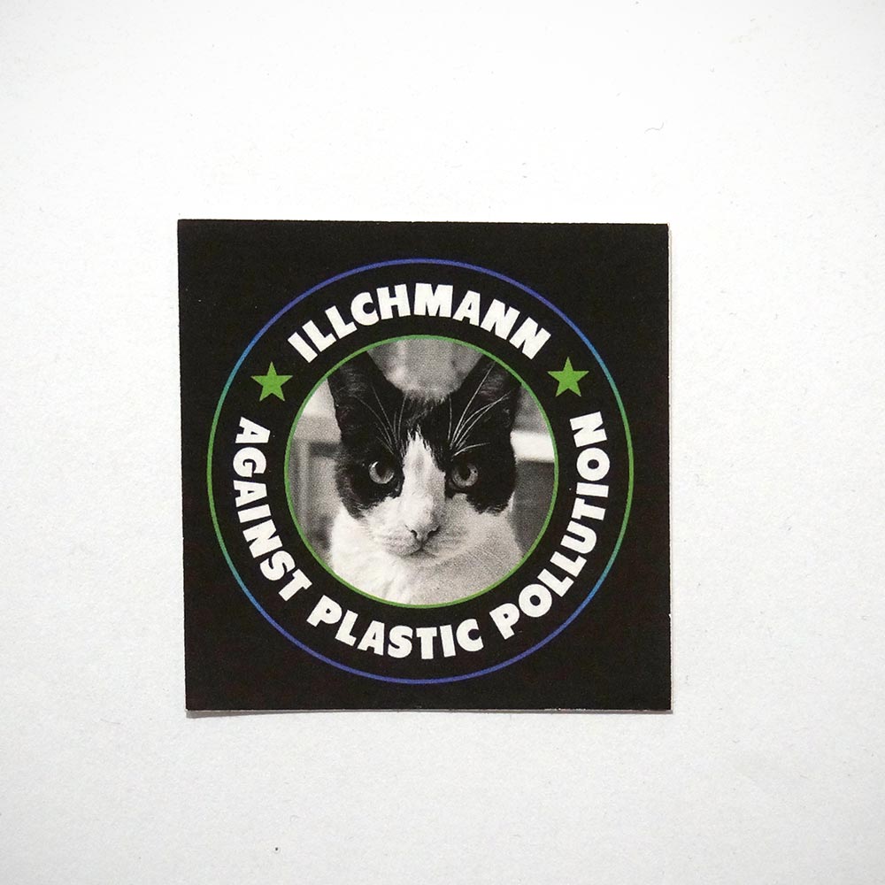 Illchmann Sticker: Against Plastic Pollution - Aufkleber aus Berlin - Streetart Galerie SALZIG
