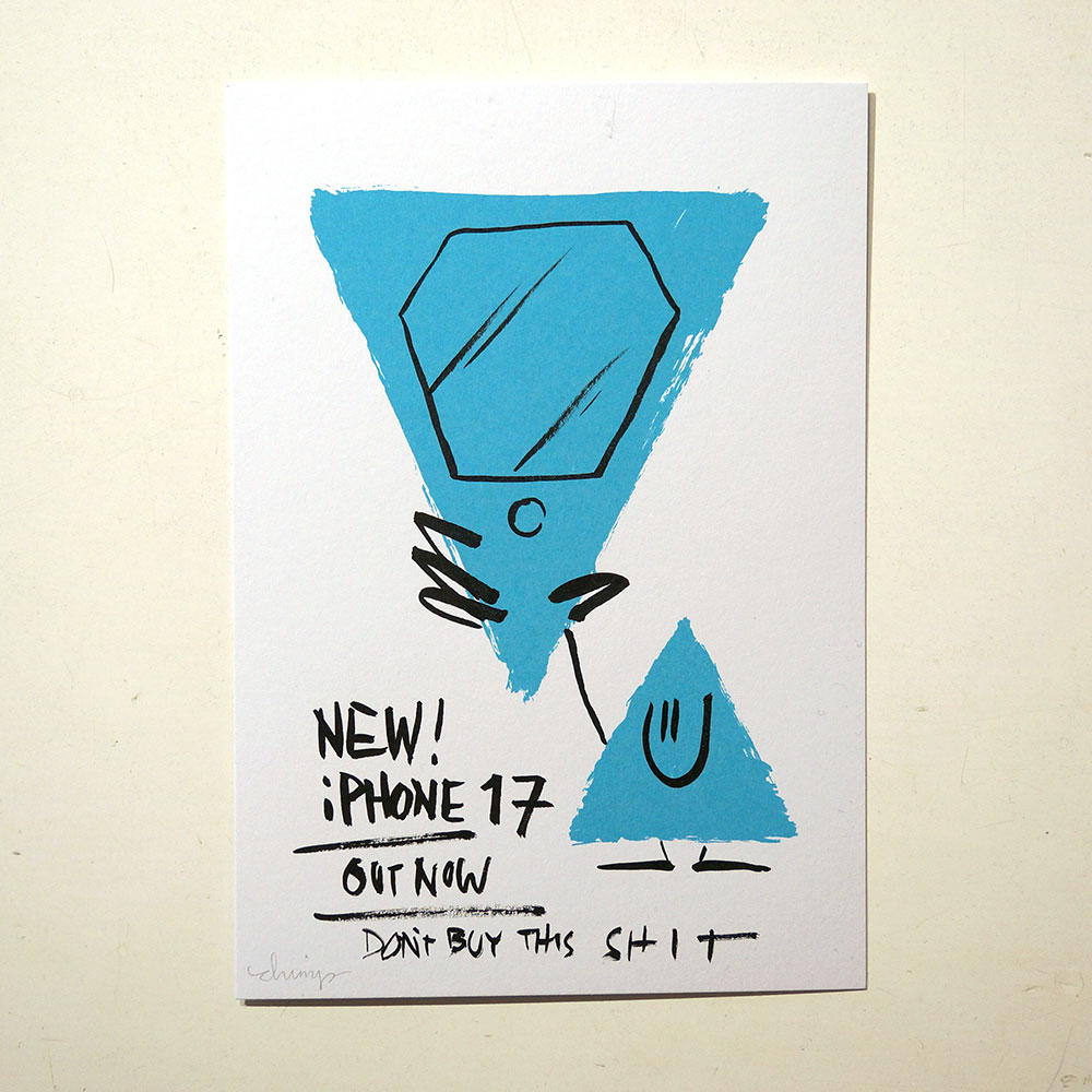 Dave the Chimp: "New IPhone 17" Postcards from Life - SALZIG Berlin