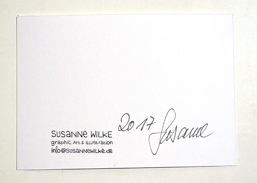 Susanne Wilke "Undress no.4"  - Rückseite